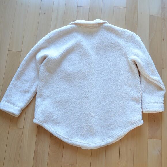 Koolaburra UGG Fleece Cardigan Sweater Size Medium Cream - Picture 4 of 4